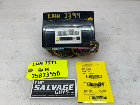 08 09 10 Chevrolet GMC DURAMAX LMM 6.6 BCM BODY CONTROL MODULE WIRING 25823558