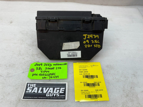 09 JEEP WRANGLER JK TIPM INTEGRATED MODULE FUSE BOX P04692289AC