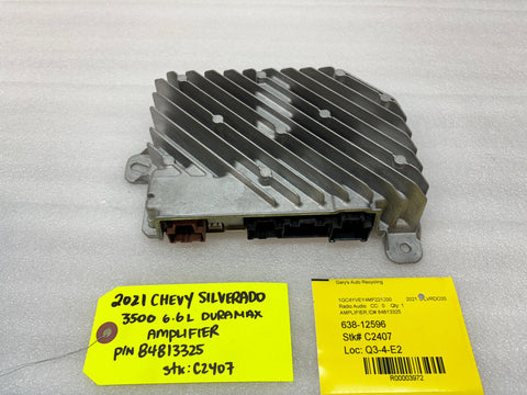 21 CHEVROLET GMC 2500 3500 OEM STEREO RADIO AMP AMPLIFIER 84813325 19-22