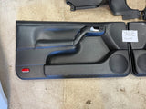 2001 VW CABRIO MK3.5 OEM FRONT REAR BLACK DOOR TRIM PANELS 99-02