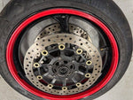 2007 HONDA CBR 600RR FRONT REAR WHEELS RIMS BRAKE ROTORS WHEEL 07-13