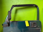 97-06 JEEP WRANGLER TJ LJ OEM FULL HARD DOORS GREEN W GRAY DOOR PANELS MIRRORS