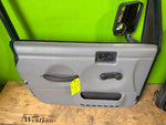 97-06 JEEP WRANGLER TJ LJ OEM FULL HARD DOORS GREEN W GRAY DOOR PANELS MIRRORS