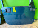 97-06 JEEP WRANGLER TJ LJ OEM FULL HARD DOORS GREEN W GRAY DOOR PANELS MIRRORS