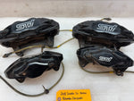 08-17 Subaru Impreza STi OEM BREMBO BLACK BRAKE CALIPERS SET OF FOUR COMPLETE