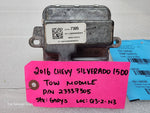 16 CHEVROLET GMC SIERRA SILVERADO 2500 3500 TOWING TOW CONTROL MODULE 23337305