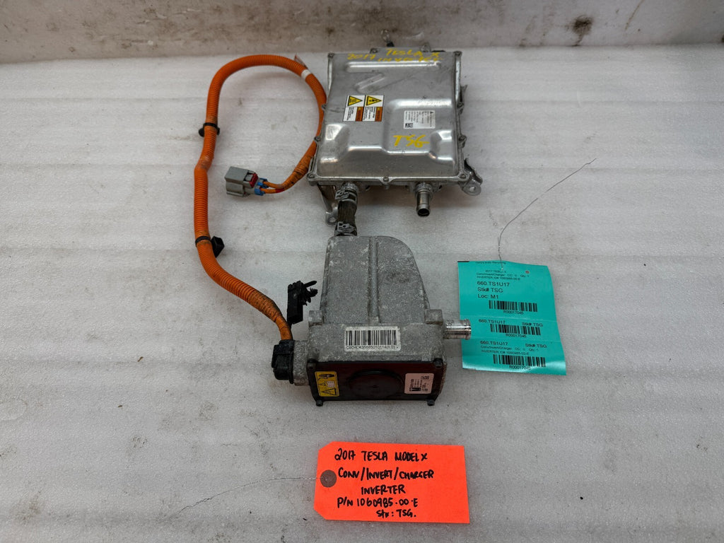 17 18 19 20 TESLA MODEL X P100D POWER CONVERTOR INVERTER CHARGER 10609 ...