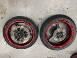 2007 HONDA CBR 600RR FRONT REAR WHEELS RIMS BRAKE ROTORS WHEEL 07-13