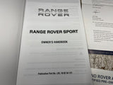 12 RANGE LAND ROVER SPORT L320 AUTO BIOGRAPHY OWNERS MANUAL BOOKS