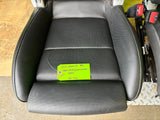 13 PORSCHE 991 C4S 911 OEM BLACK LEATHER 18 WAY SPORT SEATS *DAMAGE* 13-16