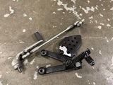 07-12 HONDA CBR 600RR 600 RR COMPLETE LEFT SIDE REARSET FOOT PEG BRACKET SHIFTER