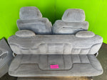 95-99 Chevrolet GMC SILVERADO SIERRA EXTENDED CAB FRONT REAR SEATS PANELS GRAY