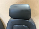 00-06 Audi TT COUPE MK1 OEM BLACK LEATHER LEFT RIGHT FRONT SEATS