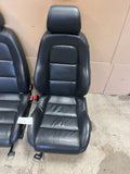 00-06 Audi TT COUPE MK1 OEM BLACK LEATHER LEFT RIGHT FRONT SEATS