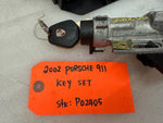 02 03 04 PORSCHE CARRERA 911 996 3.6 MATCHING KEY LOCK ECU ECM SET IMMOBILIZER