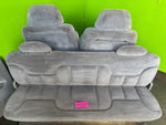 95-99 Chevrolet GMC SILVERADO SIERRA EXTENDED CAB FRONT REAR SEATS PANELS GRAY