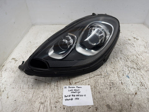 16 PORSCHE MACAN S 95B LEFT FRONT XENON HEADLIGHT COMPLETE 95B941031CS 15-18