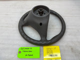 99-05 PORSCHE CARRERA 911 996 OEM GRAY LEATHER THREE SPOKE STEERING WHEEL