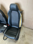 18 AUDI R8 PLUS FRONT LEFT RIGHT BLACK LEATHER SEATS 17-23 DAMAGED!!