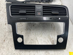 16 VOLKSWAGEN VW GOLF R MK7 OEM CARBON LOOK INTERIOR DASH CONSOLE TRIM 13-17