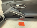 19 PORSCHE CAYMAN GTS 982 718 981 BLACK COMPLETE LEFT RIGHT DOOR PANEL PANELS