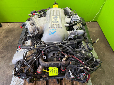 97 98 FORD MUSTANG COBRA SVT COMPLETE DOHC 4.6 ENGINE TRANSMISSION SWAP VIN 8