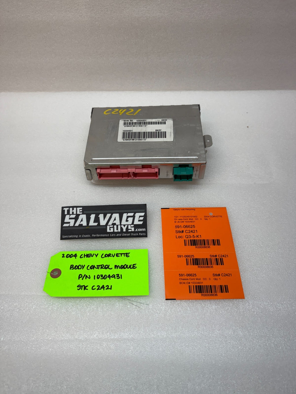 04 CHEVROLET CORVETTE Z06 C5 OEM BCM BODY CONTROL MODULE 01-04 1030493 ...