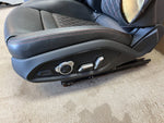 18 AUDI R8 PLUS FRONT LEFT RIGHT BLACK LEATHER SEATS 17-23 DAMAGED!!