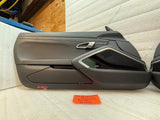 19 PORSCHE CAYMAN GTS 982 718 981 BLACK COMPLETE LEFT RIGHT DOOR PANEL PANELS