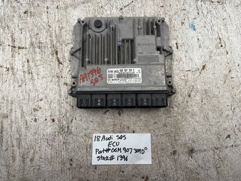 18 AUDI SQ5 Q5 80A OEM ENGINE COMPUTER MODULE ECM ECU DME 06M907309D 19 20 21