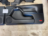 2001 VW CABRIO MK3.5 OEM FRONT REAR BLACK DOOR TRIM PANELS 99-02