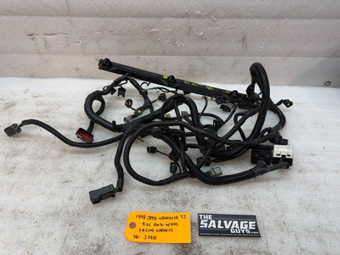 1998 JEEP WRANGLER TJ 4.0 AUTO TRANS ENGINE WIRING HARNESS LOOM