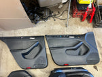 13-16 VOLKSWAGEN JETTA HYBRID MK6 OEM BLACK LEATHER FRONT REAR SEATS DOOR PANELS