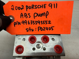 02 03 04 PORSCHE CARRERA 911 996 ABS ANTI LOCK BRAKE PUMP MODULE PSM 99635595552