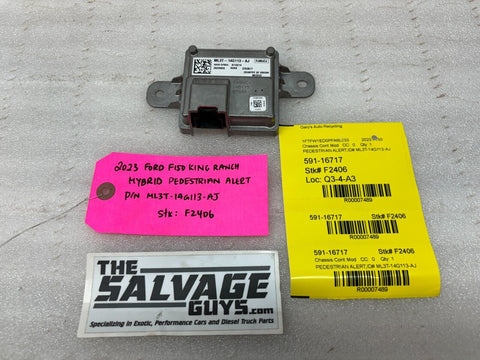 21-23 FORD F150 KING RANCH HYBRID PEDESTRIAN ALERT CONTROL MODULE ML3T-14G113-AJ