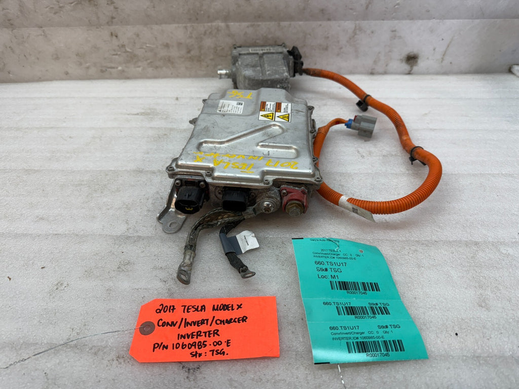 17 18 19 20 TESLA MODEL X P100D POWER CONVERTOR INVERTER CHARGER 10609 ...