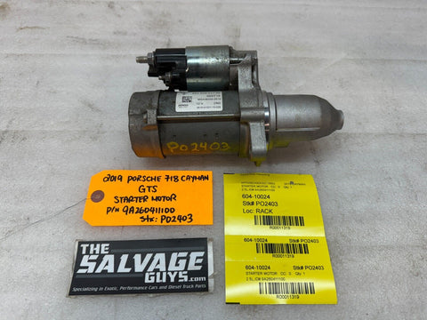 17 18 19 PORSCHE CAYMAN BOXSTER GTS 982 718 2.5 OEM DENSO STARTER 9A260411100