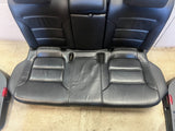 13-16 VOLKSWAGEN JETTA HYBRID MK6 OEM BLACK LEATHER FRONT REAR SEATS DOOR PANELS