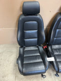 00-06 Audi TT COUPE MK1 OEM BLACK LEATHER LEFT RIGHT FRONT SEATS