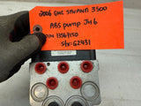 04-07 Chevrolet GMC SAVANA EXPRESS ABS ANTI LOCK BRAKE PUMP MODULE JH6 13567150