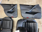 16 VOLKSWAGEN GOLF GTI MK7 4 DOOR BLACK LEATHER SEATS & DOOR PANELS OEM 15-21