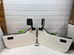 1987 JEEP WRANGLER YJ OEM WHITE LEFT RIGHT HALF DOORS W DOOR PANELS MIRROR 87-95