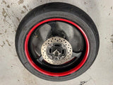 2007 HONDA CBR 600RR FRONT REAR WHEELS RIMS BRAKE ROTORS WHEEL 07-13