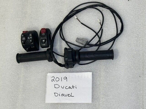 2019 DUCATI DIAVEL 1260S OEM HEATED GRIPS W/ SWITCH ASSEMBLY LEFT RIGHT 19-22