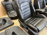 16 VOLKSWAGEN GOLF GTI MK7 4 DOOR BLACK LEATHER SEATS & DOOR PANELS OEM 15-21