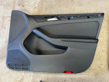 13-16 VOLKSWAGEN JETTA HYBRID MK6 OEM BLACK LEATHER FRONT REAR SEATS DOOR PANELS