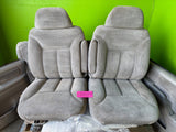 95-99 Chevrolet GMC SILVERADO SIERRA EXTENDED CAB FRONT REAR SEATS PANELS GRAY