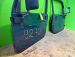 97-06 JEEP WRANGLER TJ LJ OEM FULL HARD DOORS GREEN W GRAY DOOR PANELS MIRRORS