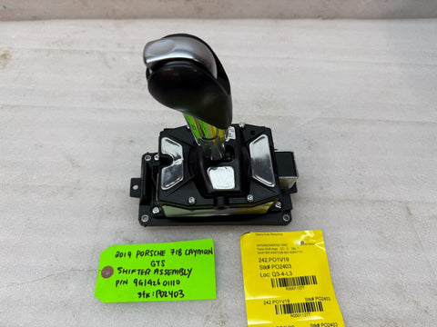 17 18 19 PORSCHE CAYMAN BOXSTER GTS 982 718 OEM PDK SHIFTER ASSEMBLY 9G142601110