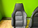 13 PORSCHE 991 C4S 911 OEM BLACK LEATHER 18 WAY SPORT SEATS *DAMAGE* 13-16